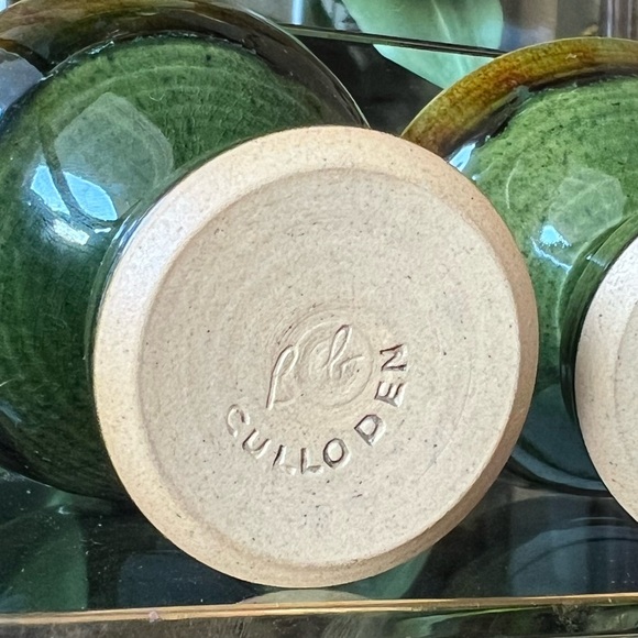 Vintage Culloden Bob Parks Set of 5 Ombré Stemmed Glasses Scotland Pottery 1970s - Picture 10 of 10